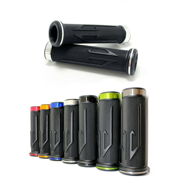 Pair Blue Aluminum Rubber Gel Hand Grips Handlebar For Yamaha Motorcycle 7/8" Pair Blue Aluminum Rubber Gel Hand Grips Handlebar For Yamaha Motorcycle 7/8"